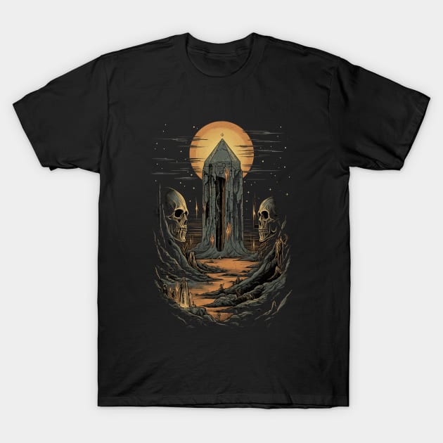 Citadel Of The Necromancers - vintage fantasy sci-fi weird fiction T-Shirt by AltrusianGrace